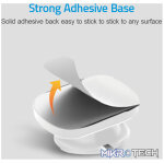 CO060 Mini Cable Organizer Clips - 4 Piece Set for Cable Management - White - Image 3